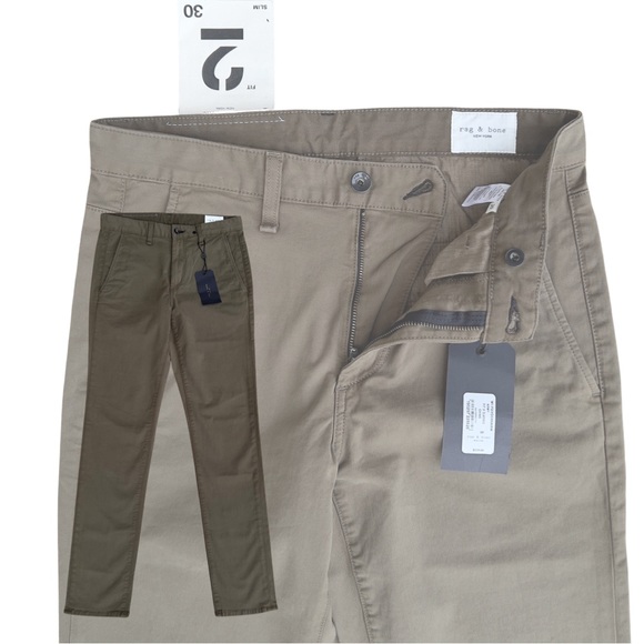 Rag & Bone Fit 2 Slim Chino Army Green - Picture 5 of 14